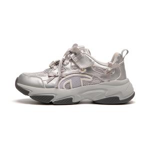 Низкие детские кроссовки для бега Champion Kids, серебряный