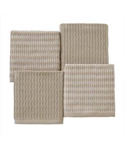 Набор маленьких полотенец SKL Home Long Borough из турецкого хлопка, 4 шт, бежевый