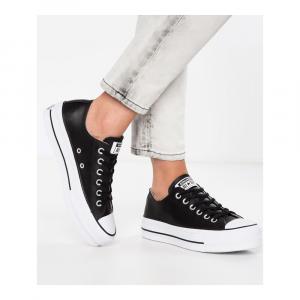 Кроссовки Converse Chuck Taylor All Star кожаные, белый/черный