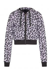 Худи на молнии Swirly, лавандовый