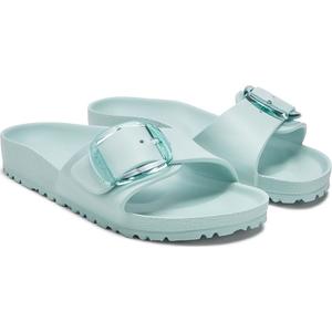 Сандалии на толстой подошве с большой пряжкой Madrid essentials Birkenstock, surf green