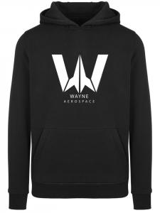 Пуловер F4NT4STIC Hoodie DC Comics Justice League Movie Wayne Aerospace, черный