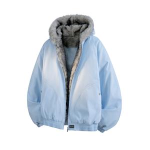 Пуховик Unisex NEVER RULE, moonсветло-синий (2.0 edition)