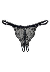 Стринги PETITE FLEUR GOLD Ouvert, черный