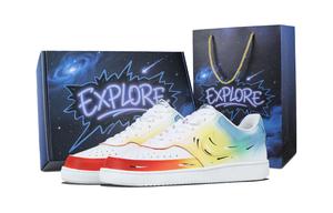 Nike Court Vision 1 Dazzling Color Line Box устойчивые к истиранию low top скейтборд обувь unisex yellow