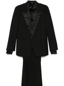 ERALDO костюм с необработанными краями, черный