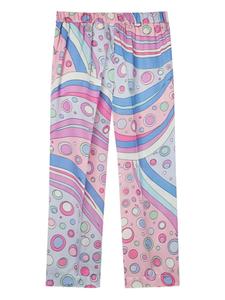 Брюки с принтом Фонтане PUCCI Junior, розовый