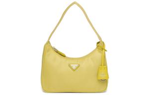 PRADA Хобо нейлоновая подмышечная сумка через плечо женская желтая