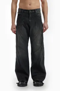Расклешенные свободные джинсы Favela, Black