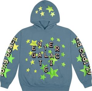 Худи Cactus Plant Flea Market x Kid Cudi Enter Galactic Hoodie 'Blue', синий