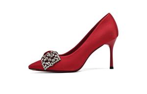 HLA Женские туфли на тонком каблуке 9 см красные, цвет Red