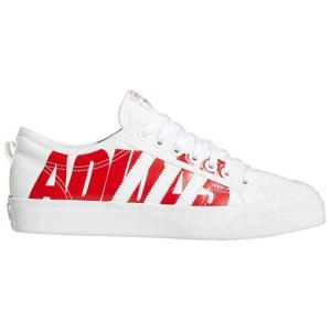 Кроссовки Adidas Originals Nizza Trefoil Sneakers Women's, белый/красный