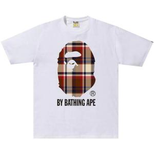 Футболка BAPE Check By Bathing Ape Tee 'White/Red', белый
