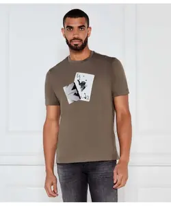 Футболка Regular fit Emporio Armani, коричневый