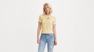Футболка с рисунком Рики Рингера Levi's, Dasiy Bw Double - Yellow