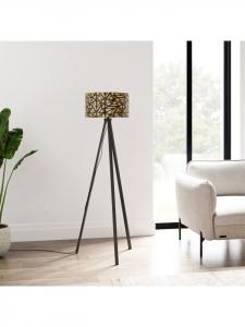 Lux.pro Напольная лампа Royal Tunbridge Wells в светло-коричневом и черном цвете (В) 140 см (Ш) 40 см (Г) 40 см