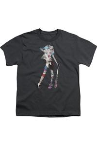 Футболка с принтом сцены из "Batman" для подростков с коротким рукавом Gildan, Charcoal