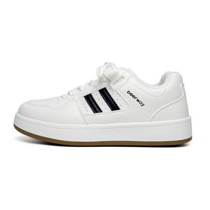 DEERWAY Кроссовки для скейтбординга с амортизацией, дышащие, увеличивающие рост, женские, белые, черные