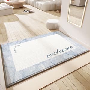 Dajiang Ковер 50x80 см для прихожей в клетку, с эффектом скребка для песка