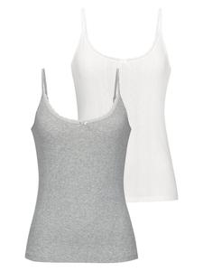 Vivance Майка серого меланжевого цвета, кремового цвета