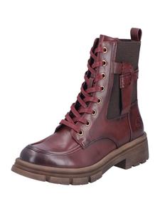 Rieker Ботинки на шнуровке бордового цвета