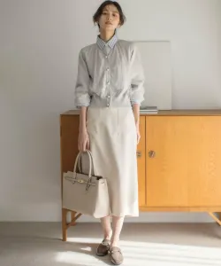 Облегающая юбка Oshare Cross Suite, цвет Ivory [002]