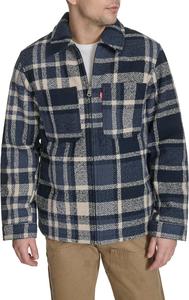 Мужская куртка Levi's Depot из шерстяной смеси, Blue Plaid