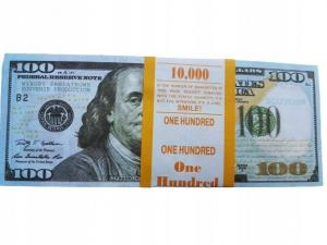 Банкноты 100 долларов для развлечения и обучения, упаковка 100 штук + ПОДАРОК Inna marka