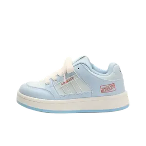 Alxnan Низкие женские скейтерские кеды синие, цвет Blue