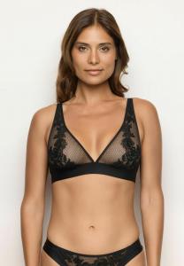 Бюстгальтер Yamamay Triangle bra, Black Floral/Black