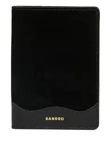 Кожаный кошелек Sandro, черный