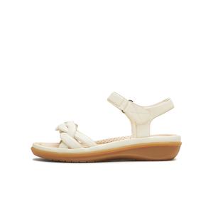 Teenmix Коллекция для отдыха в Южной Франции, Замшевые плетеные сандалии на одной застежке Женские - Бежевый, цвет Beige