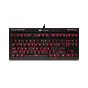 Игровая клавиатура Corsair K63 Compact, Cherry MX Red, чёрный, английская раскладка