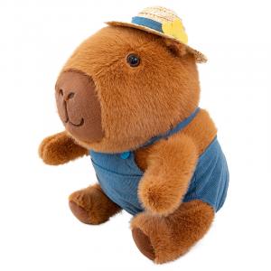 Капибара кукла для переодевания плюшевая игрушка высота 26cm/35cm/50cm Mr. Toy, синий