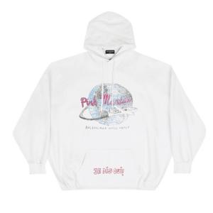 Худи Balenciaga Elastic Hem Hoodie 'Ecru', белый