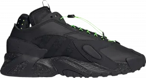 Кроссовки Adidas Streetball 'Black Solar Green', черный