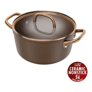 Кастрюля ZWILLING, Milano, 24 см, алюминий с покрытием, коричневый