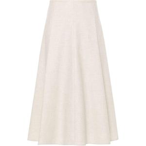 Расклешенная юбка миди Brunello Cucinelli, слоновая кость