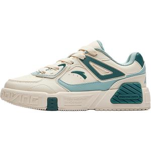 Износостойкие низкие детские скейтерские кроссовки для подростков Antakids, белый/зеленый