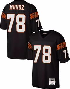 Мужская черная футболка Mitchell & Ness Cincinnati Bengals Anthony Munoz № 78 1989 года