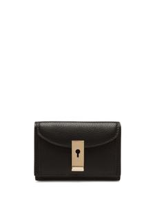 Bally кожаный кошелек с логотипом, черный