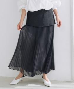 Складчатая юбка свободного плетения, пригодная для стирки.