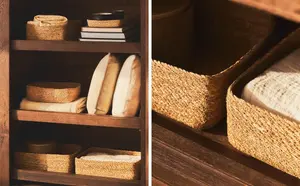 Прямоугольные корзины Zara Home, светло-бежевый