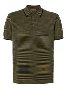 Рубашка-поло из хлопка Missoni, зеленый