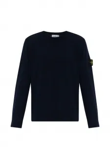 Свитер с нашивкой-логотипом Stone Island, синий