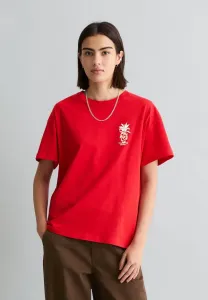 Свободная футболка в австралийском стиле с базовым принтом Marc O'Polo Denim, Carmine Red