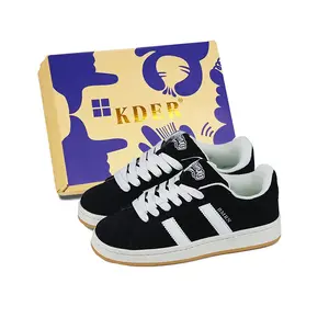 KDER Кроссовки для скейтборда с низким верхом, нескользящие, унисекс, черно-белые