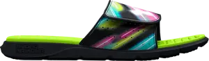 Сандалии Under Armour Ignite Pro Graphic Strap Slide Holographic, черный