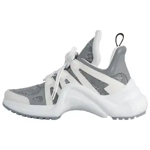 LOUIS VUITTON Женские низкие кроссовки Archlight Chunky синего цвета