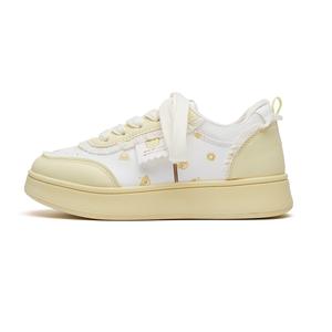 JETRAM Женские скейтерские кросcовки с амортизацией, защитой от истирания и низким верхом, желтые, цвет Yellow